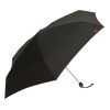 Paraguas plegable de hombre mini en color negro de M&P abierto teja