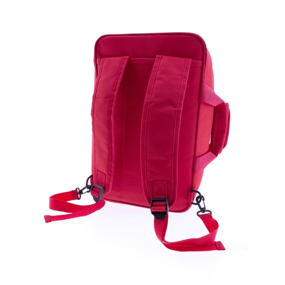 Mochila equipaje de mano trasera ladeado roja Gladiator