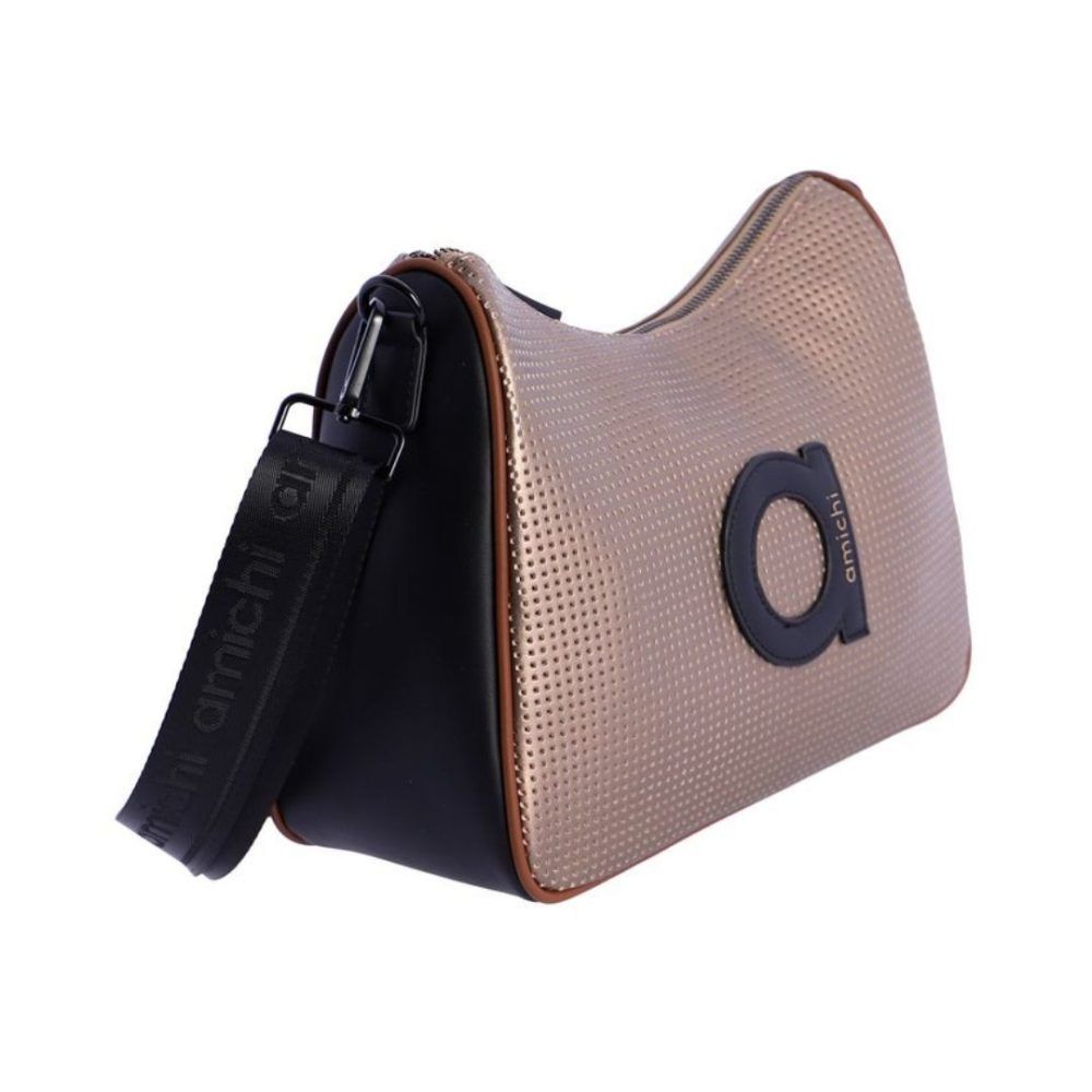 Bolso bandolera góndola Amichi estaño lateral