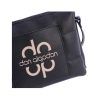 Bolso bandolera Don Algodon triple compartimento negro detalle de logo