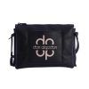 Bolso bandolera Don Algodon triple compartimento negro frontal