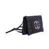 Bolso bandolera Don Algodon triple compartimento negro lateral