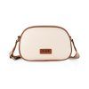 Bolso bandolera doble compartimento Lois beige