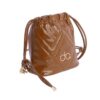 Bolso bandolera Don Algodon mujer camel lateral