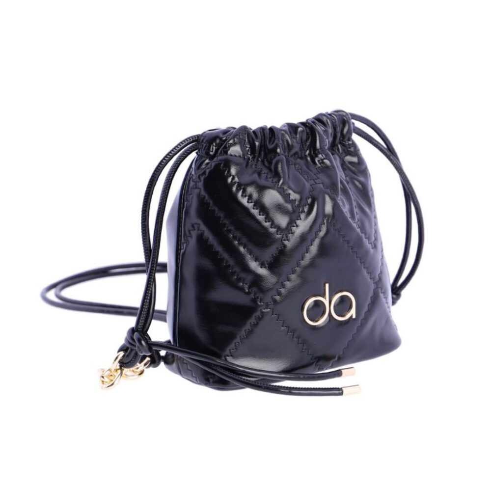 Bolso bandolera Don Algodon mujer negro lateral