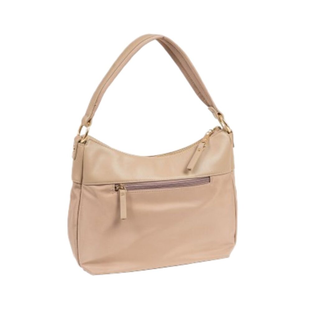 Bolso de hombro góndola Matties camel trasera