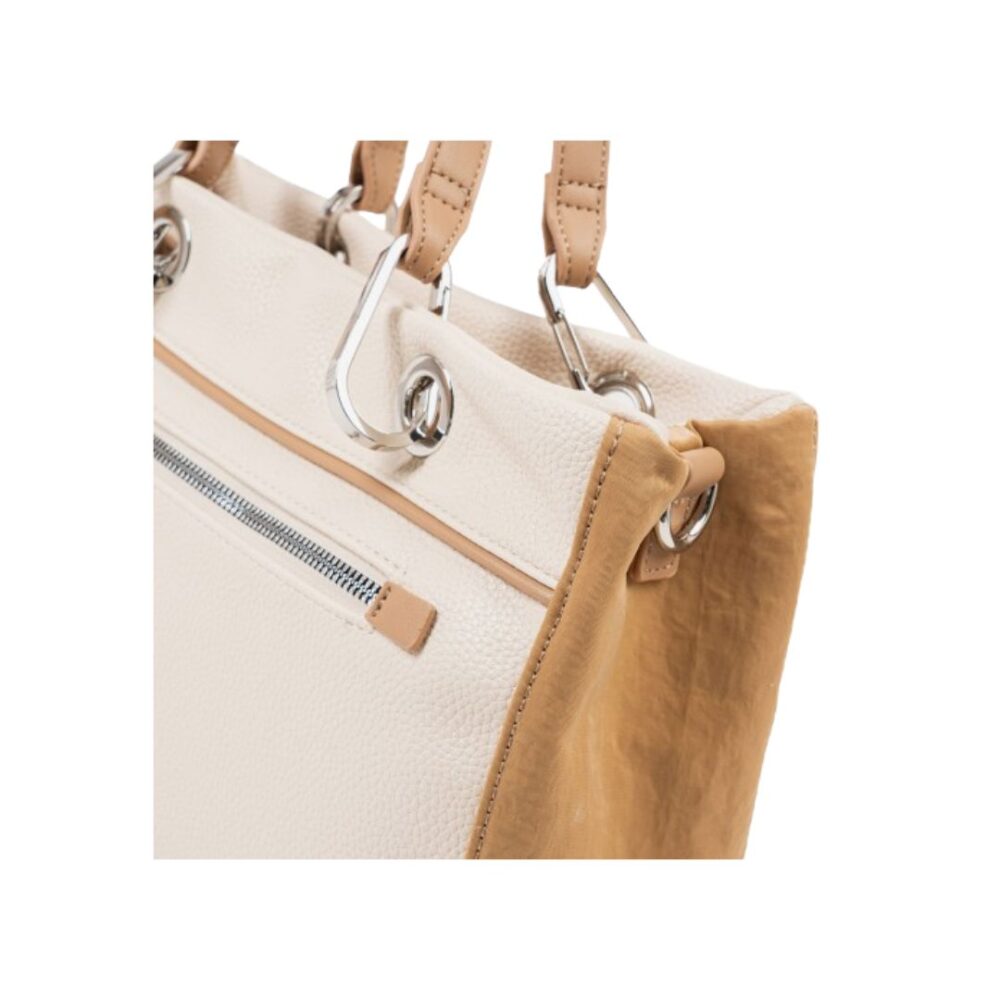 Bolso de mano camel Matties lateral